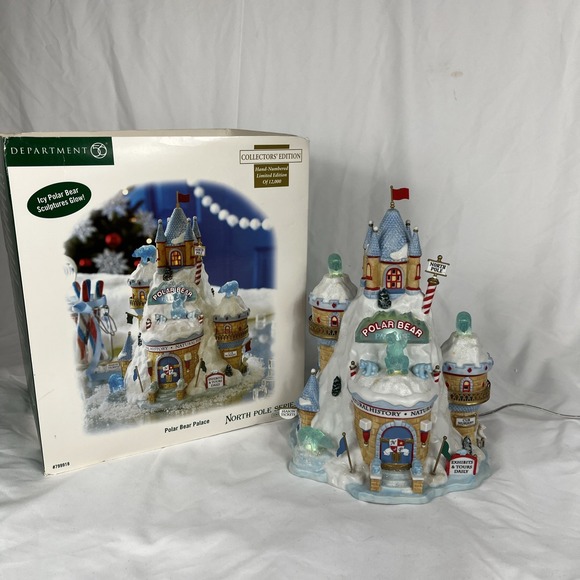 Dept56 Polar Bear Palace 799918 Collectors Edition North Pole09801/12000 New
